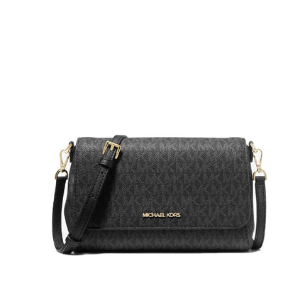 Michael Kors Women's Medium Logo Convertible Crossbody Bag Black