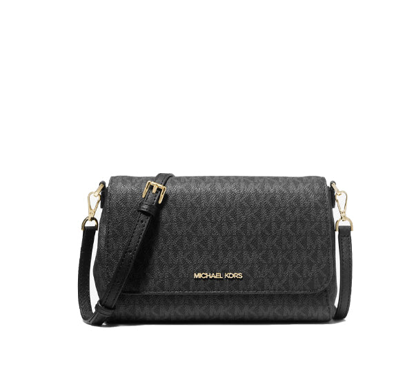 Michael Kors Women's Medium Logo Convertible Crossbody Bag Black