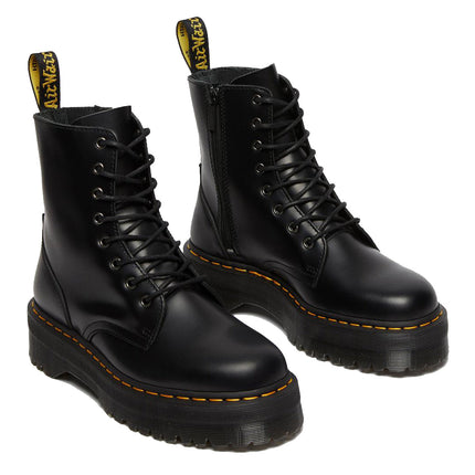 Dr. Martens Women's Jadon Smooth Leather Platform Boots Black - Special Price