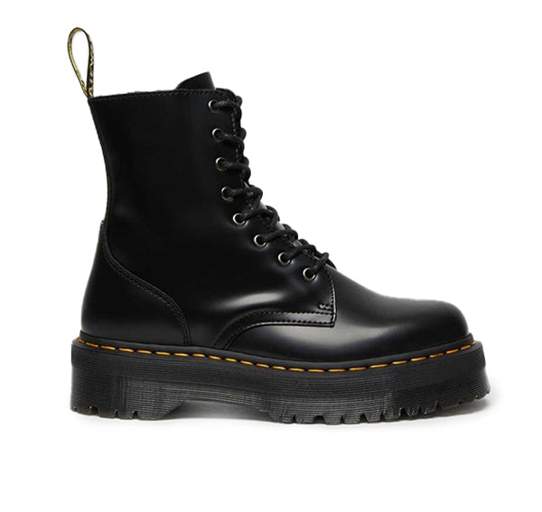 Dr. Martens Women's Jadon Smooth Leather Platform Boots Black - Special Price