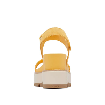 Sorel Women's Joanie IV Y Strap Wedge Sandal Yellow Ray/Honey White