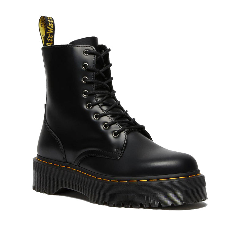 Dr. Martens Women's Jadon Smooth Leather Platform Boots Black - Special Price