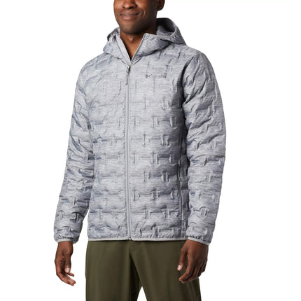 Columbia Men's Delta Ridge Down Hooded Jacket Grey Heather