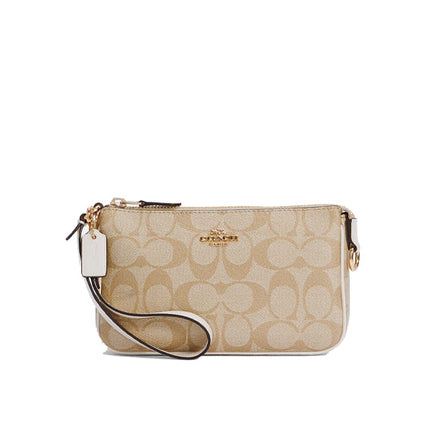 Coach Women's Nolita 19 In Signature Canvas Gold/Light Khaki Chalk