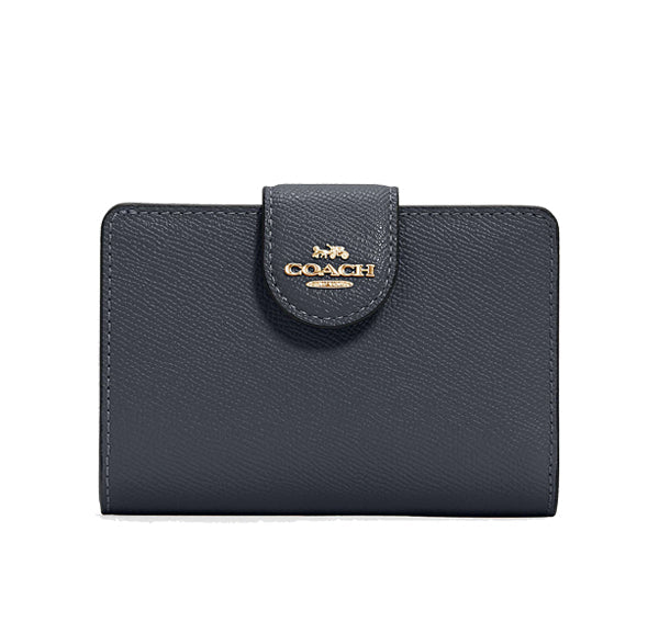 Coach Women's Medium Corner Zip Wallet Gold/Midnight