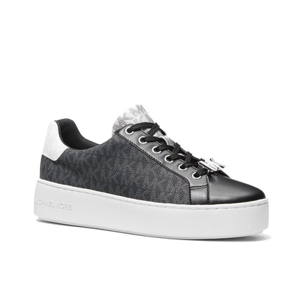 Michael Kors Women's Poppy Color Block Logo Sneaker Black