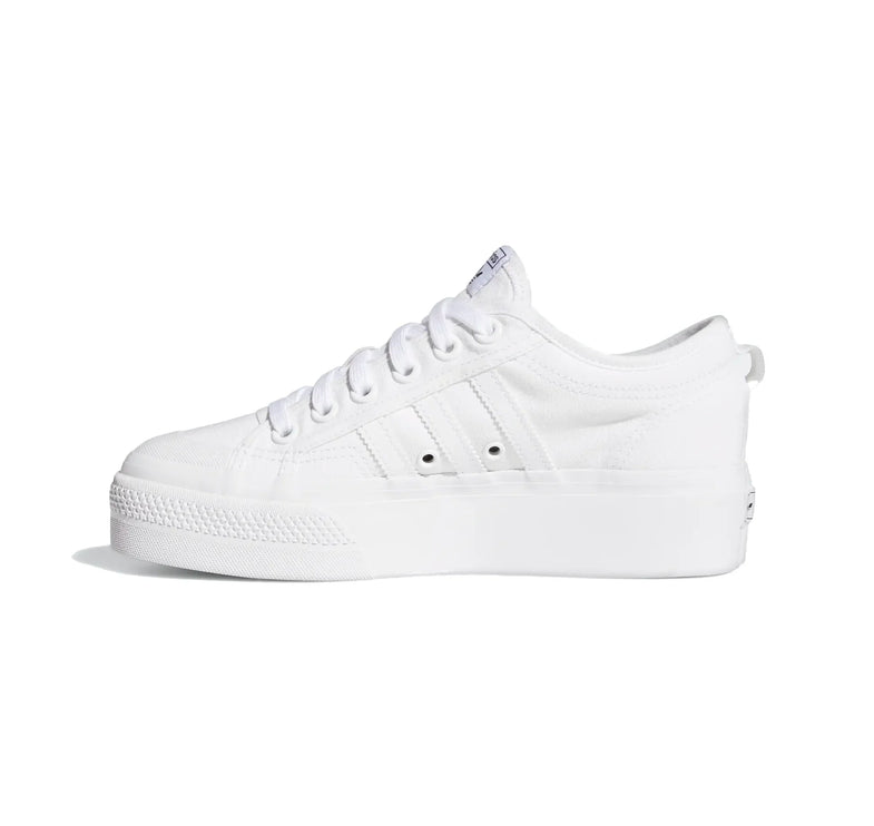 Adidas Women's Nizza Platform Shoes Cloud White/Cloud White/Cloud White FV5322