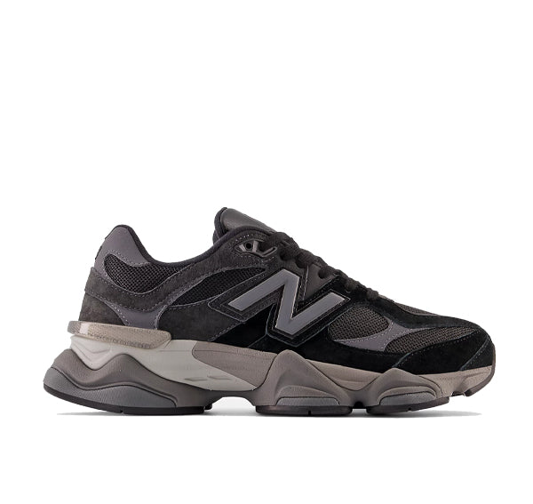 New Balance 9060 Black with Castlerock and Rain Cloud U9060BLK