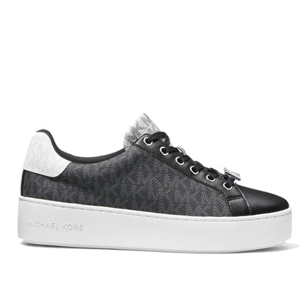 Michael Kors Women's Poppy Color Block Logo Sneaker Black