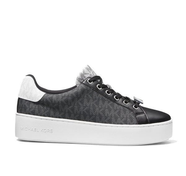 Michael Kors Women's Poppy Color Block Logo Sneaker Black