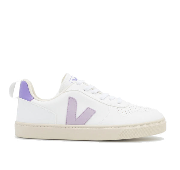 Veja Grade School V-10 Laces CWL White Parme Lavande