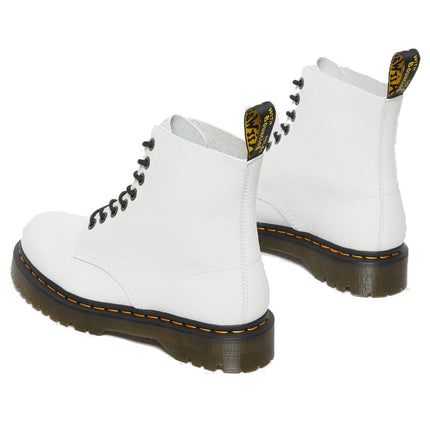 Dr. Martens Women's 1460 Pascal Bex Pisa Leather Lace Up Boots White - Special Price