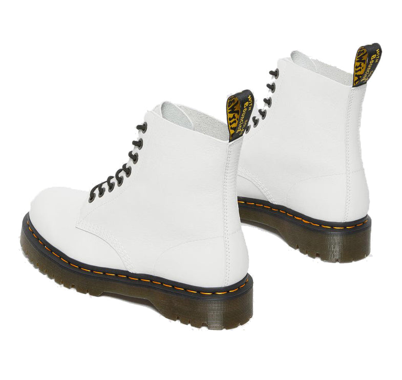 Dr. Martens Women's 1460 Pascal Bex Pisa Leather Lace Up Boots White - Special Price