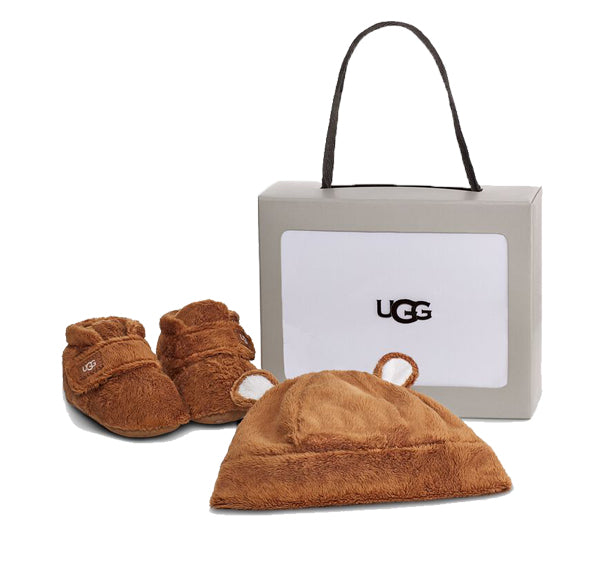 UGG Baby Bixbee And Beanie Set Chestnut