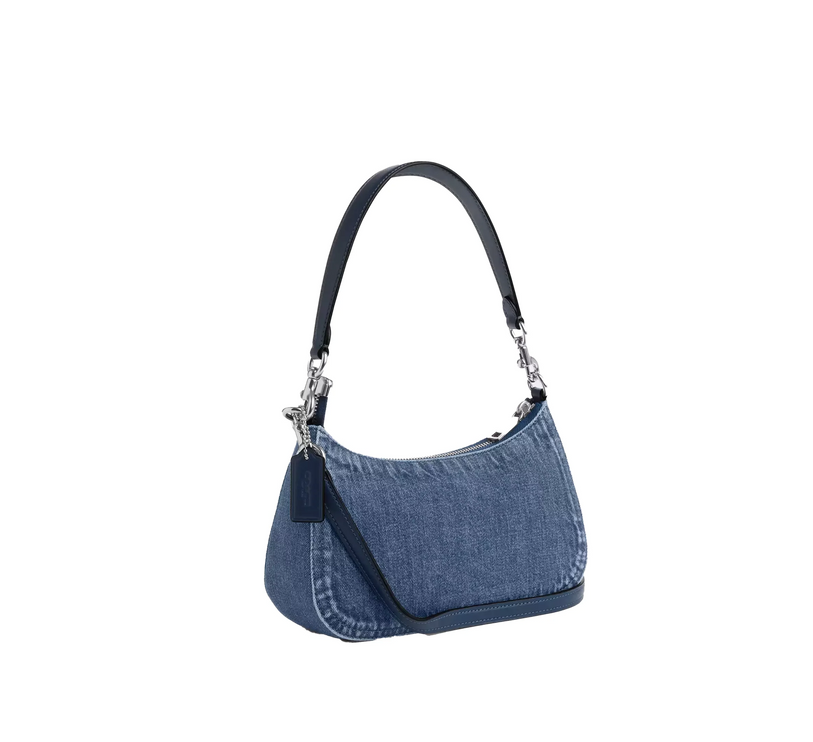 Coach Women's Teri Shoulder Bag Denim/Silver/Indigo