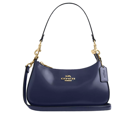 Coach Women's Teri Shoulder Bag Gold/True Navy