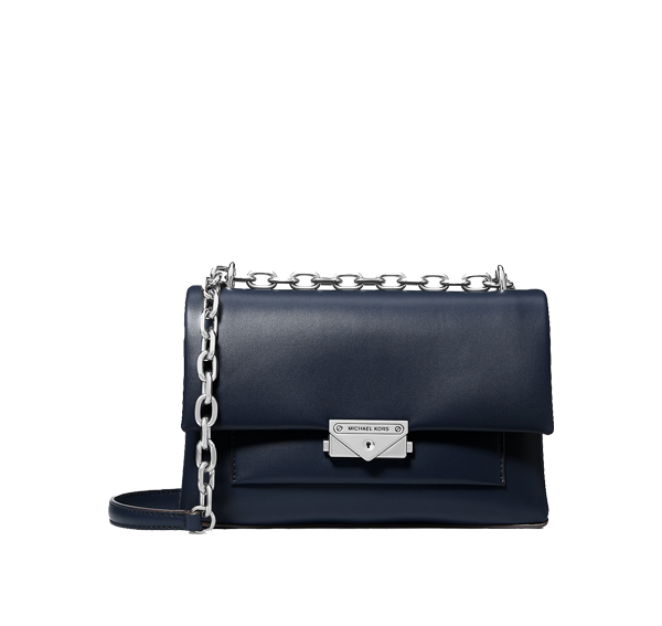 Michael Kors Women's Cece Medium Shoulder Bag Navy/Silver