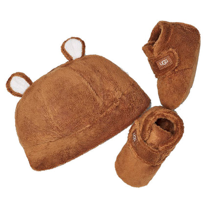 UGG Baby Bixbee And Beanie Set Chestnut