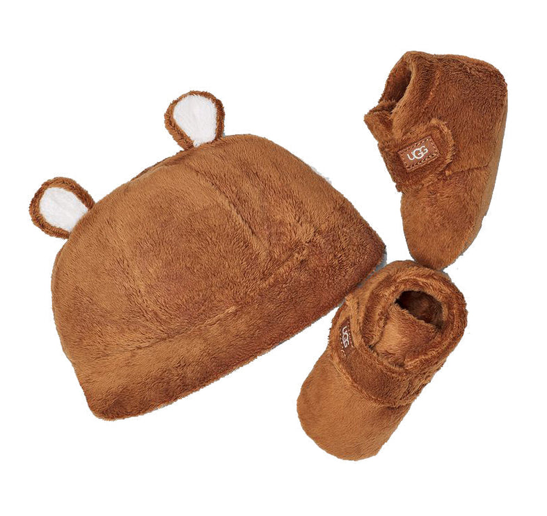 UGG Baby Bixbee And Beanie Set Chestnut