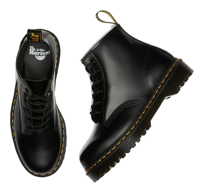 Dr. Martens Women's 101 Bex Smooth Leather Ankle Boots Black - Special Price