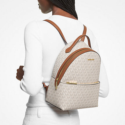 Michael Kors Women's Sheila Medium Logo Backpack Vanilla