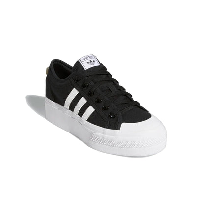 Adidas Women's Nizza Platform Shoes Core Black/Cloud White/Cloud White FV5321