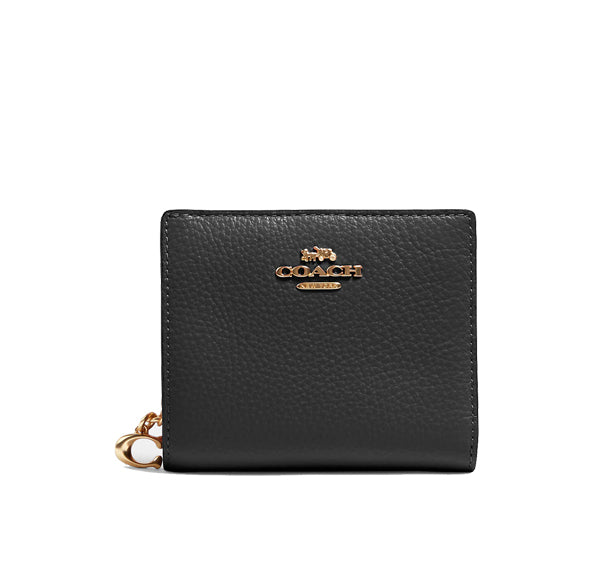 Coach Women's Snap Wallet Gold/Black