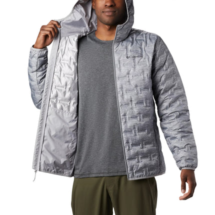 Columbia Men's Delta Ridge Down Hooded Jacket Grey Heather