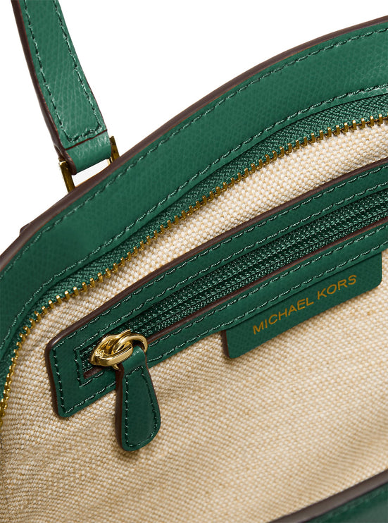 Michael Kors Women's Taryn Small Leather Convertible Crossbody Bag Bosco