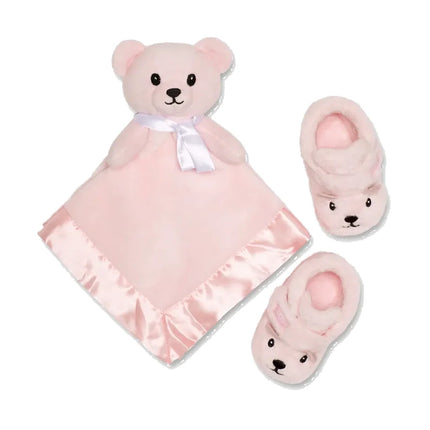 UGG Baby Bixbee And Lovey Bear Stuffie Seashell Pink