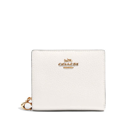 Coach Women's Snap Wallet Gold/Chalk