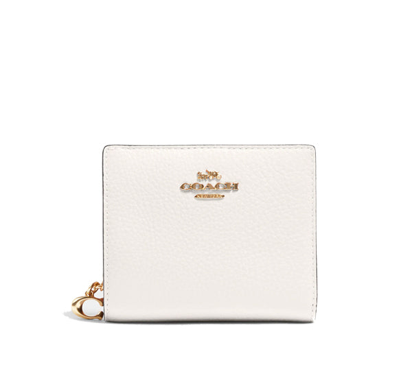 Coach Women's Snap Wallet Gold/Chalk