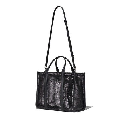 Marc Jacobs Women's The Sequin Medium Tote Bag Black