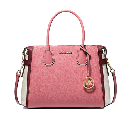 Michael Kors Women's Mercer Medium Color-Block Belted Satchel Ltbry Sb Mlt