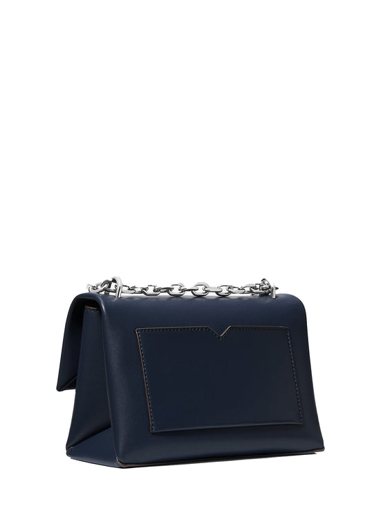 Michael Kors Women's Cece Medium Shoulder Bag Navy/Silver