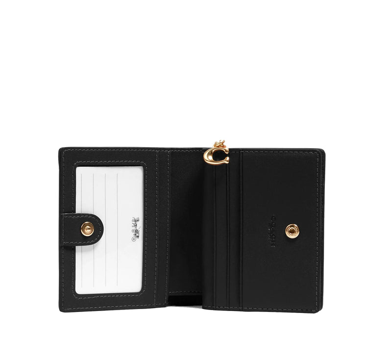 Coach Women's Snap Wallet Gold/Black