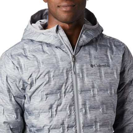 Columbia Men's Delta Ridge Down Hooded Jacket Grey Heather