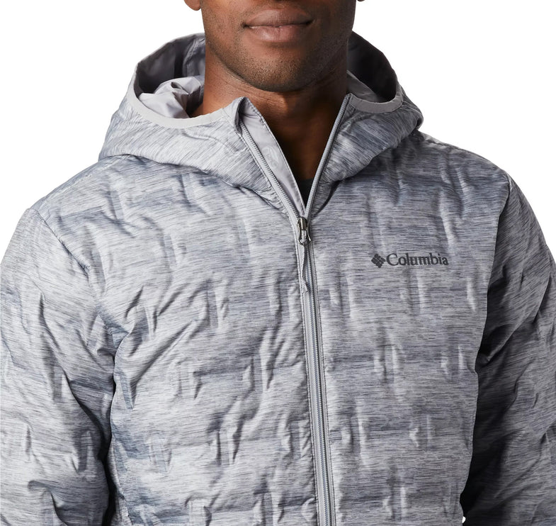 Columbia Men's Delta Ridge Down Hooded Jacket Grey Heather