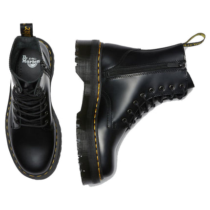 Dr. Martens Women's Jadon Smooth Leather Platform Boots Black - Special Price