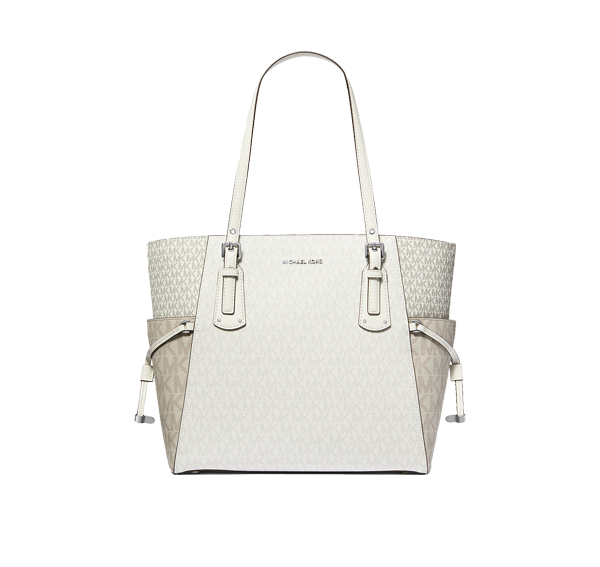 Michael Kors Women's Voyager Small Color-Block Logo Tote Bag Opt