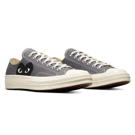 Converse x Comme des Garçons PLAY Chuck 70 Low Top Grey/Black/Egret - Special Price