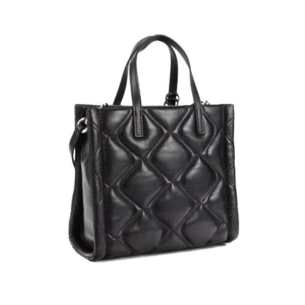 Marc Jacobs Women's Mini Grind Quilted Leather Tote Black