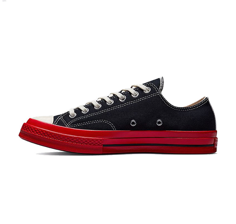 Converse x Comme des Garçons PLAY Chuck 70 Low Top Black/Red/Egret