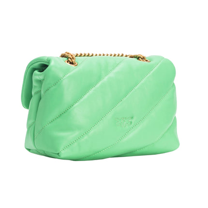 Pinko Women's Mini Love Bag Puff Maxi Quilt Mint Green