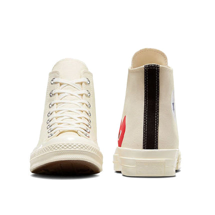 Converse x Comme des Garçons PLAY Chuck 70 High Top Milk/Red/Black - Special Price