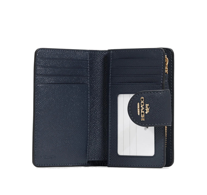 Coach Women's Medium Corner Zip Wallet Gold/Midnight