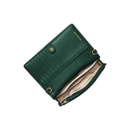 Michael Kors Women's Jet Set Small Pebbled Leather Smartphone Convertible Crossbody Bag Bosco