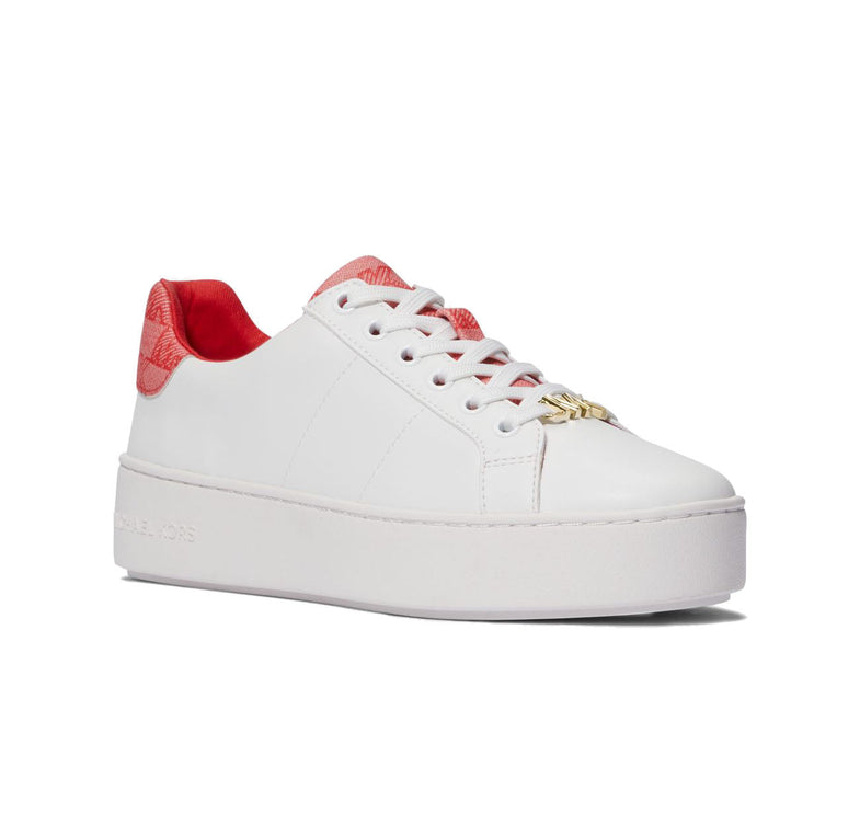 Michael Kors Women's Poppy Logo Trim Sneaker Dark Sangria