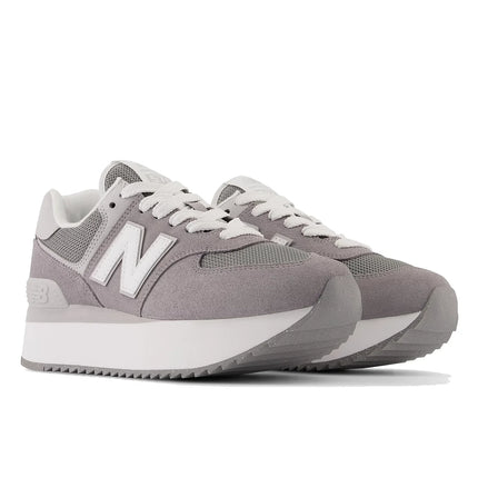 New Balance Women's 574+ Shadow Grey With Rain Cloud and White WL574ZSD - Special Price