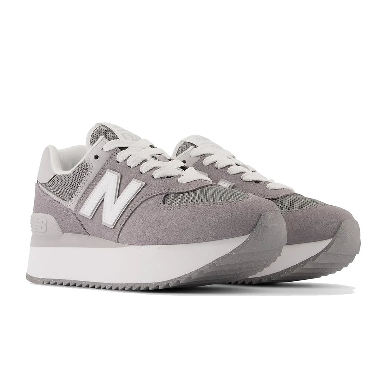 New Balance Women's 574+ Shadow Grey With Rain Cloud and White WL574ZSD - Special Price